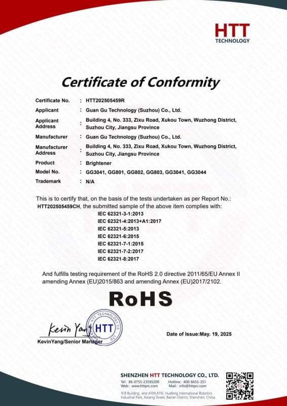 Сертификат ROHS